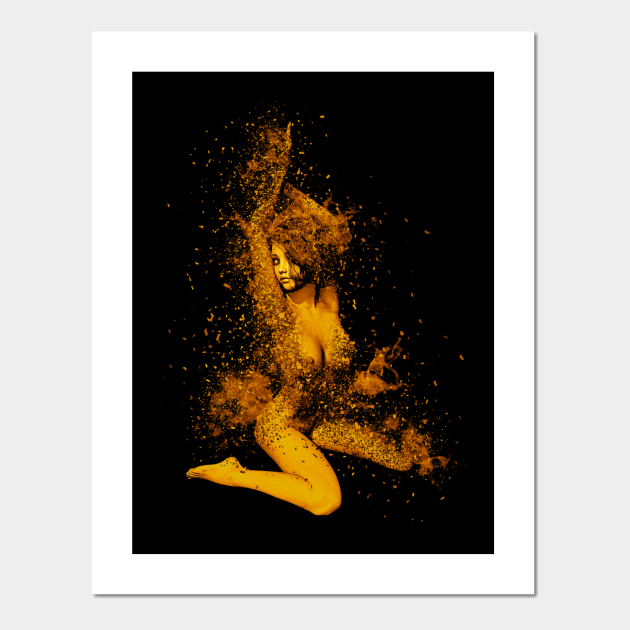 Sexy Girl Abstract Art Exploding Young Woman Hot Erotic Lady Sexy 3984
